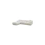 TOV Furniture Calliope Cream Vegan Shearling 4-Piece Modular Sectional