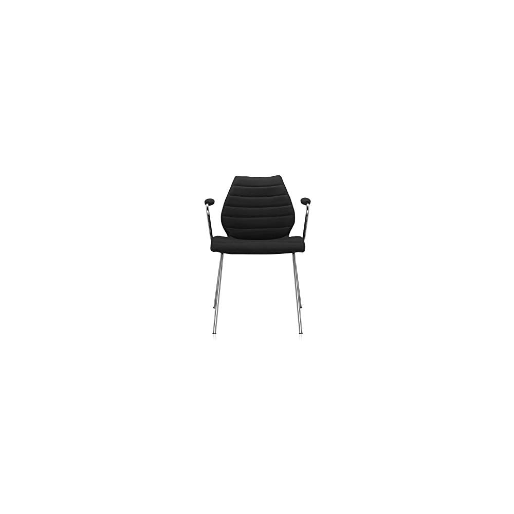 Kartell Maui Soft Swivel Chair by Tribute to Vico Magistretti, Pack of 1, Trevira Fabric Red
