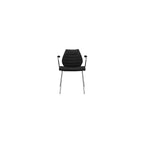 Kartell Maui Soft Swivel Chair by Tribute to Vico Magistretti, Pack of 1, Trevira Fabric Red