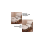 Modern Upholstered Rocking Chair with Footrest - Double-Sided Cushion Lazy Lounge Chair for Living Room, Comfy Side Chair for Relaxation and Style