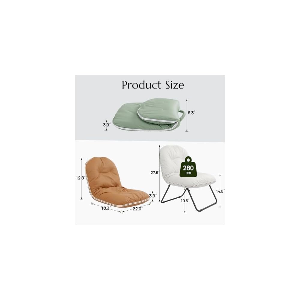 ZonLi Adjustable Floor Chair with Back Support