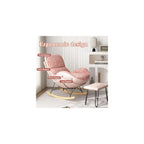 Modern Upholstered Rocking Chair with Footrest - Double-Sided Cushion Lazy Lounge Chair for Living Room, Comfy Side Chair for Relaxation and Style