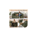 63" Loveseat Sofa Couch in a Box, 2 Seater Boneless Couch, Green