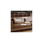 Mid-Century Modern PU Leather Sofa, 110.24" Brown Cloud Couch