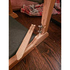 Tiita 2-Pack Foldable Meditation Floor Chairs, Back Support, Wood Brown
