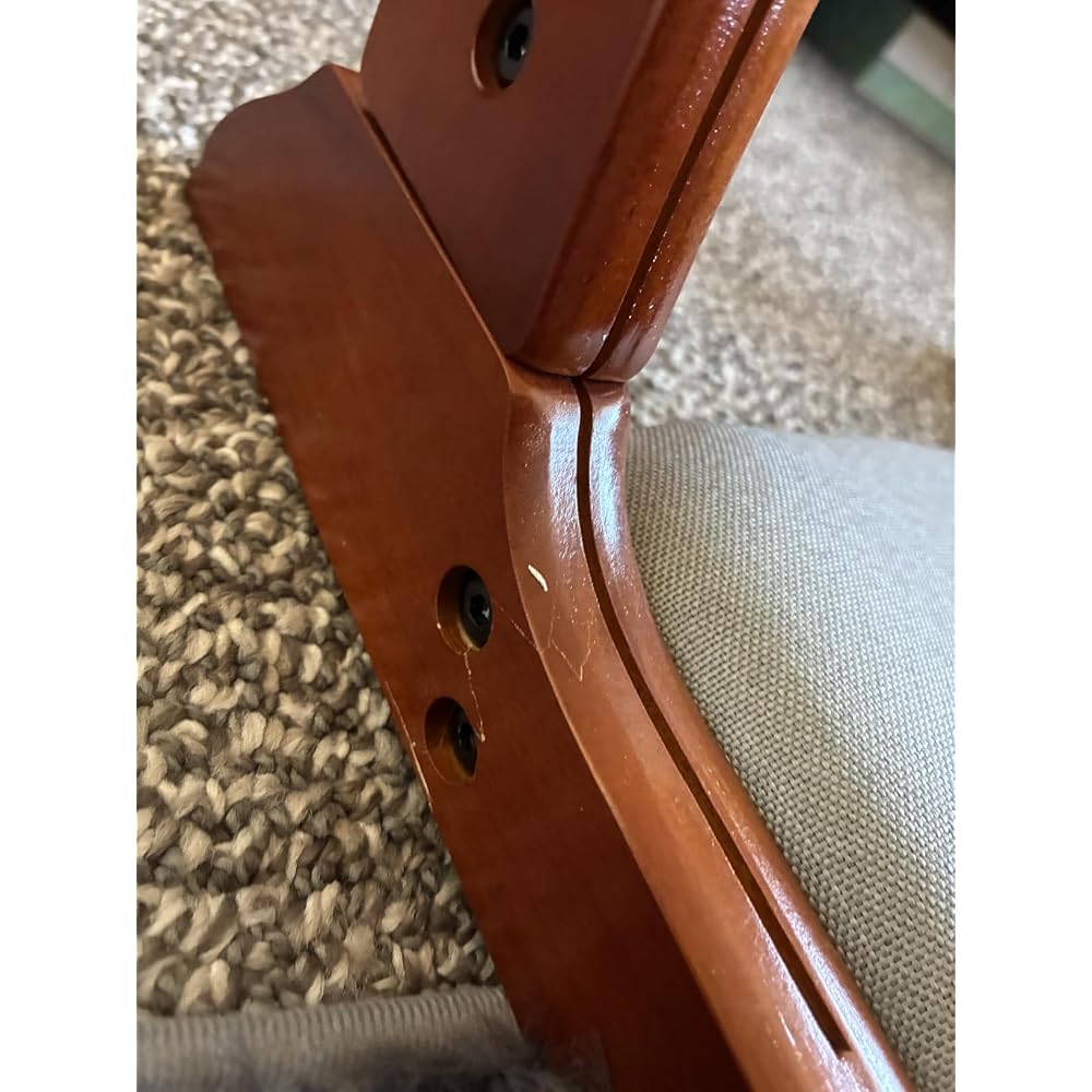 Tiita 2-Pack Foldable Meditation Floor Chairs, Back Support, Wood Brown