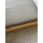 Tiita 2-Pack Foldable Meditation Floor Chairs, Back Support, Wood Brown